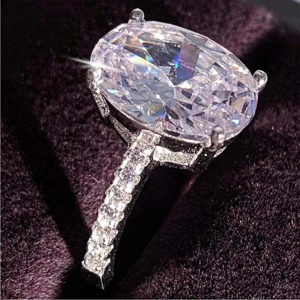 🎉NEW 5 Carat Oval Cut Diamond Engagement Ring🛍️